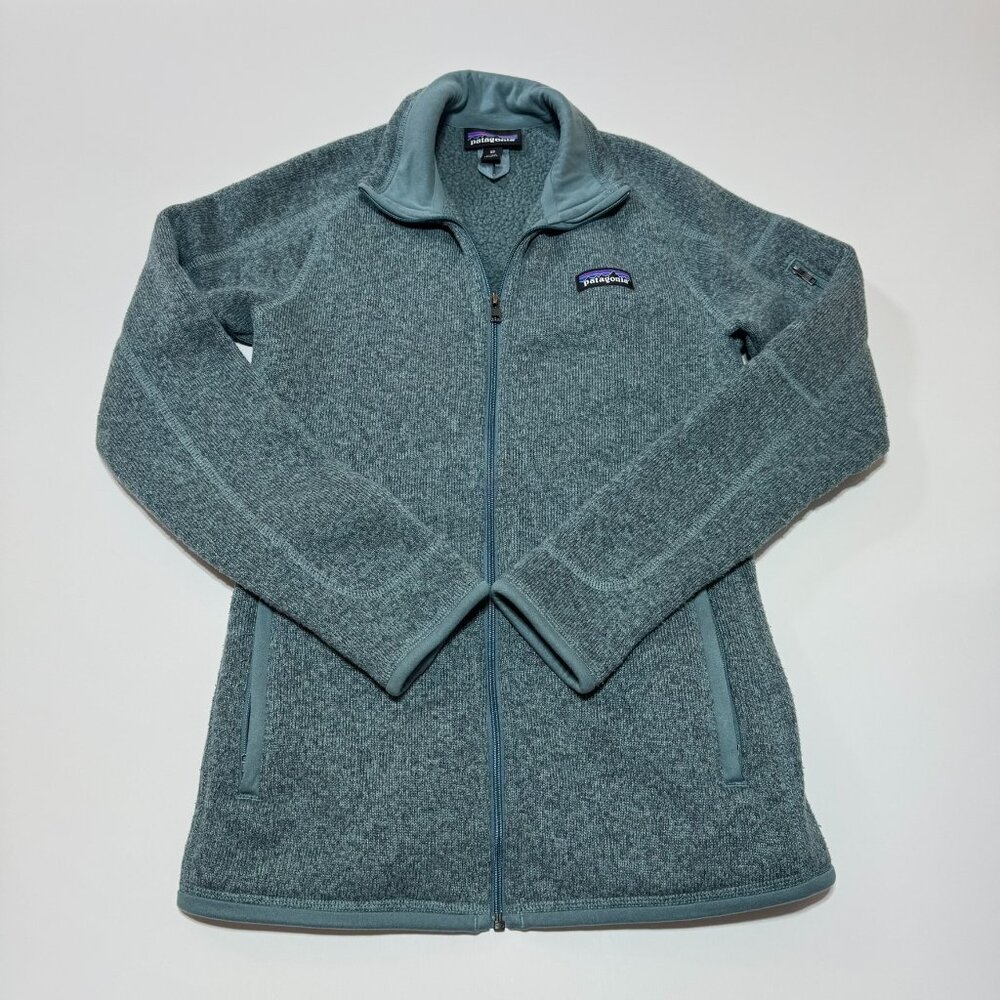 Patagonia Better Sweater Fleece Full Zip Jacket Teal Blue Women's Size XS